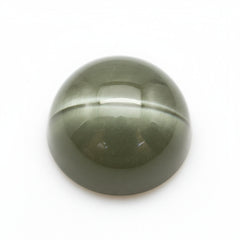 Cats Eye 1PC Large 10x10 MM Round Cabochon Gray High-Quality Precious Loose Gemstones