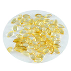 Citrine 10PC Tiny 3x6 MM Marquise  Cabochon Yellow Pure semi Precious Loose Gemstones