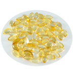 Citrine 10PC Tiny 4x8 MM Marquise  Cabochon Yellow Fiery semi Precious Semi Precious Gemstone