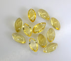 Citrine 10PC Tiny 3x6 MM Marquise  Cabochon Yellow Pure semi Precious Loose Gemstones