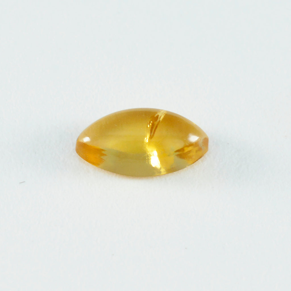 Citrine 1PC Large 8x16 MM Marquise  Cabochon Yellow Splendid semi Precious Loose Gemstone