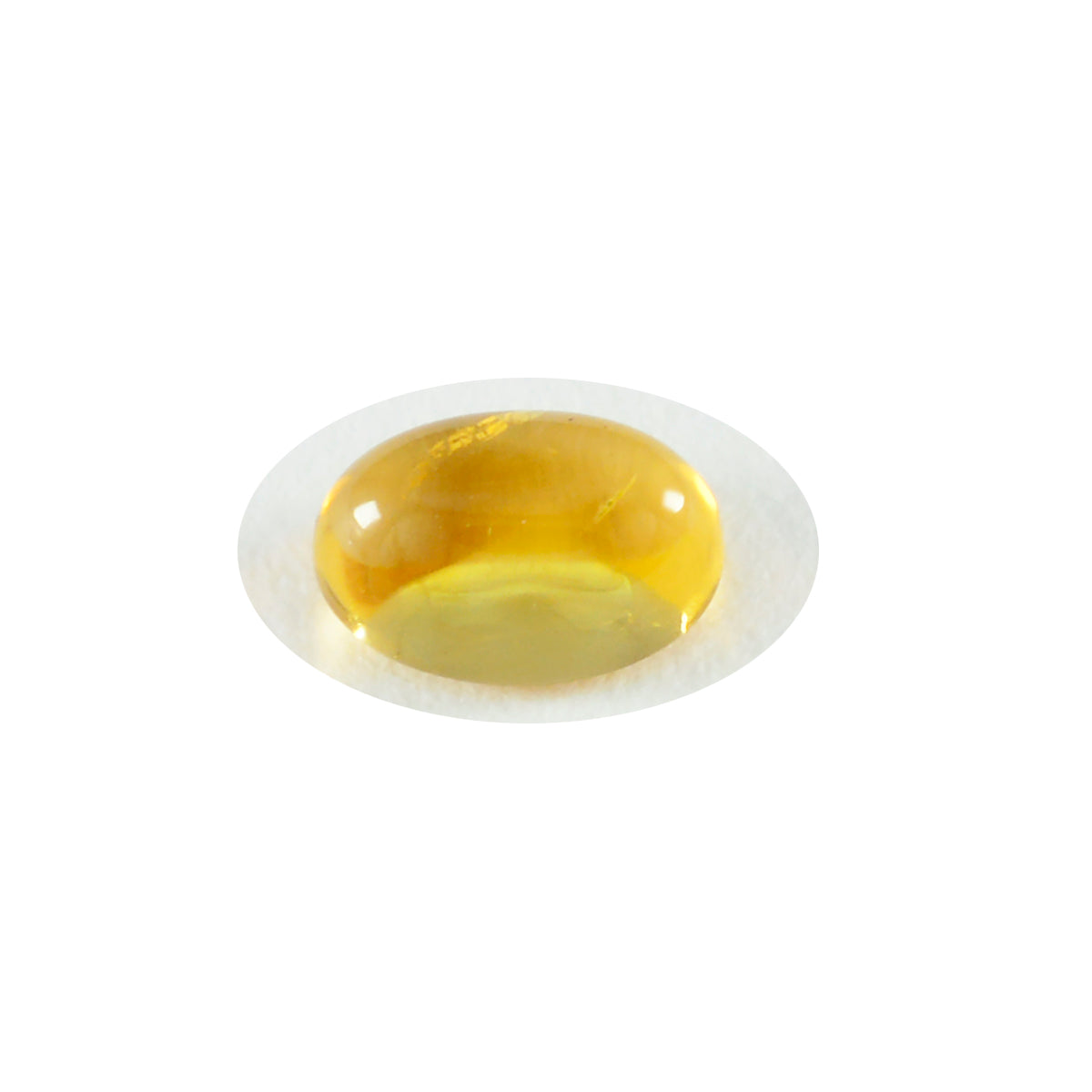 Citrine 1PC Large 10x12 MM Oval Cabochon Yellow Sparkling semi Precious Loose Gemstone Secondary image