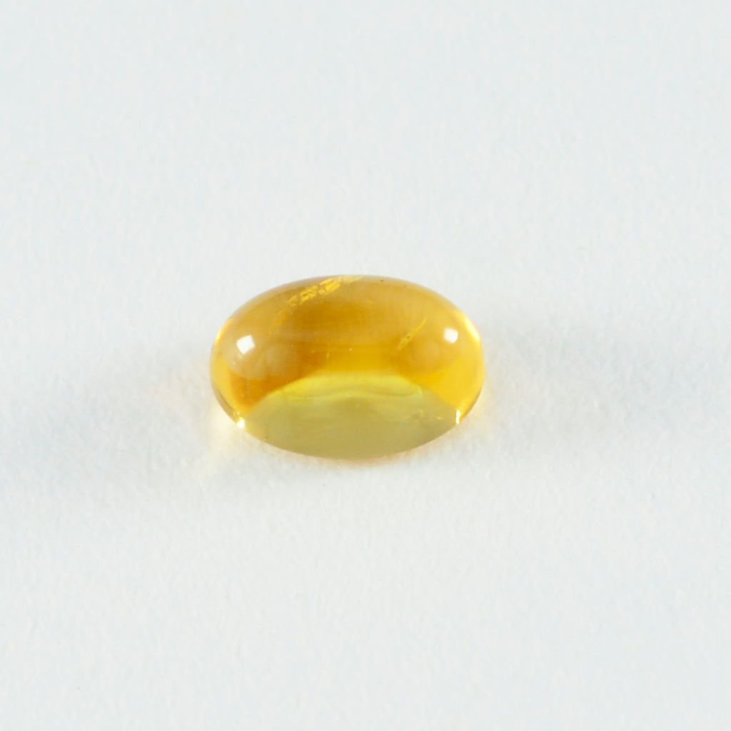 Citrine 1PC Large 10x12 MM Oval Cabochon Yellow Sparkling semi Precious Loose Gemstone