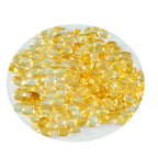 Citrine 10PC Tiny 4x6 MM Oval Cabochon Yellow Shine semi Precious Precious Gemstone