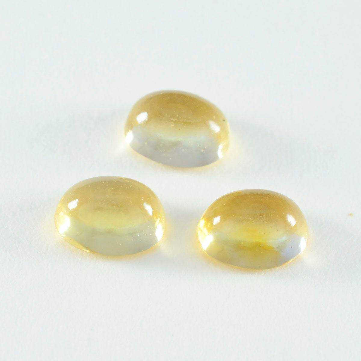 Citrine 1PC Large 10x12 MM Oval Cabochon Yellow Sparkling semi Precious Loose Gemstone Main image