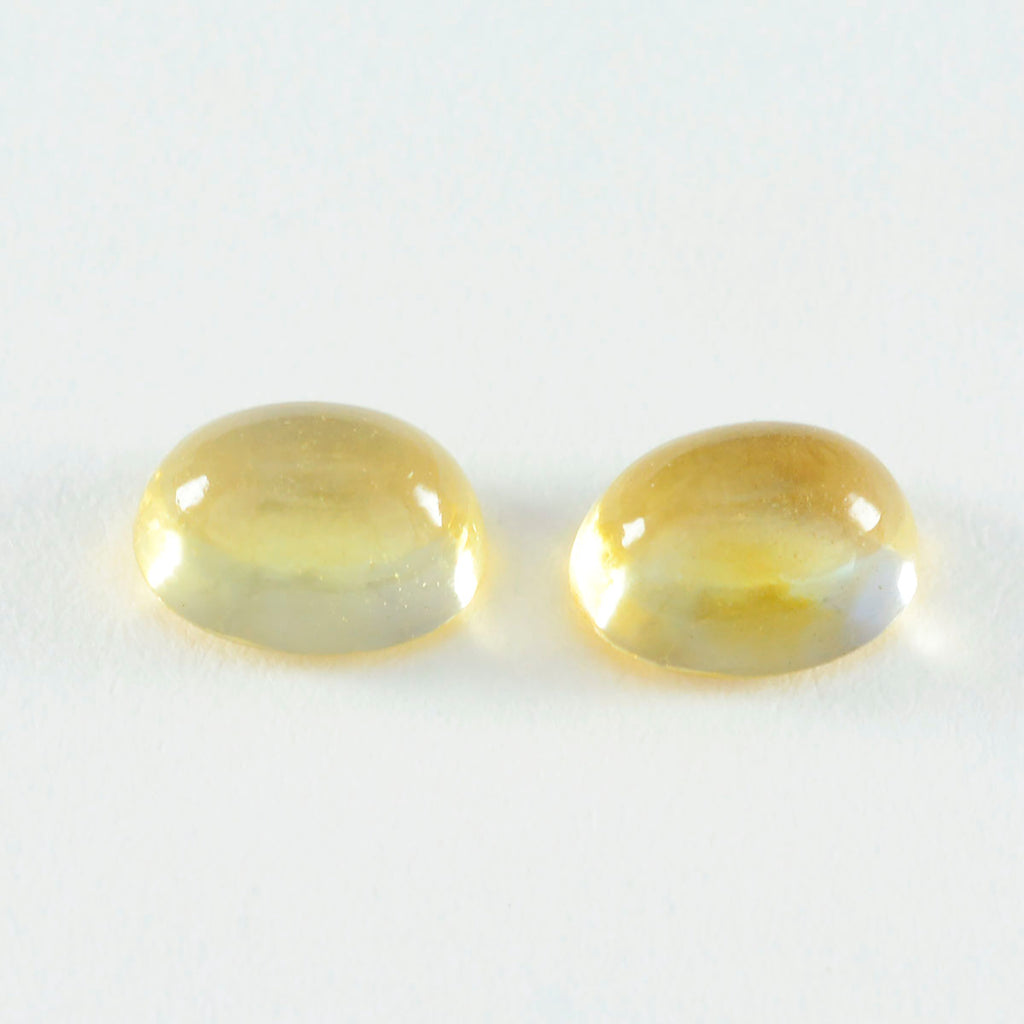 Citrine 1PC Small 6x9 MM Oval Cabochon Yellow Natural semi Precious Loose Gemstone