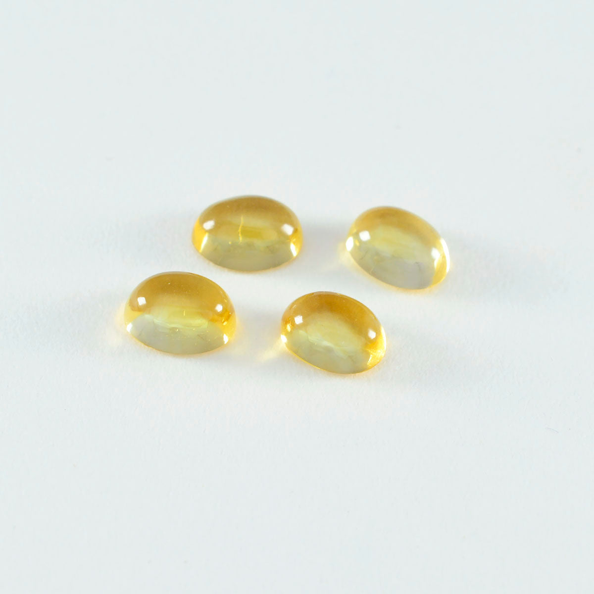 Citrine 1PC Small 6x8 MM Oval Cabochon Yellow High Quality semi Precious Loose Gems Image principale du produit