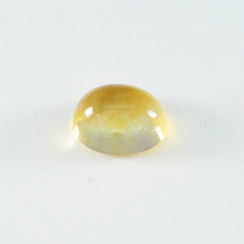 Citrine 1PC Small 7x9 MM Oval Cabochon Yellow Genuine semi Precious Loose Gemstones