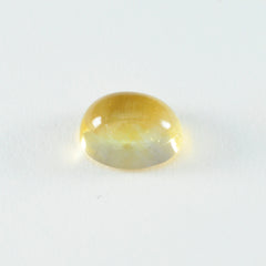 Citrine 1PC Small 7x9 MM Oval Cabochon Yellow Genuine semi Precious Loose Gemstones