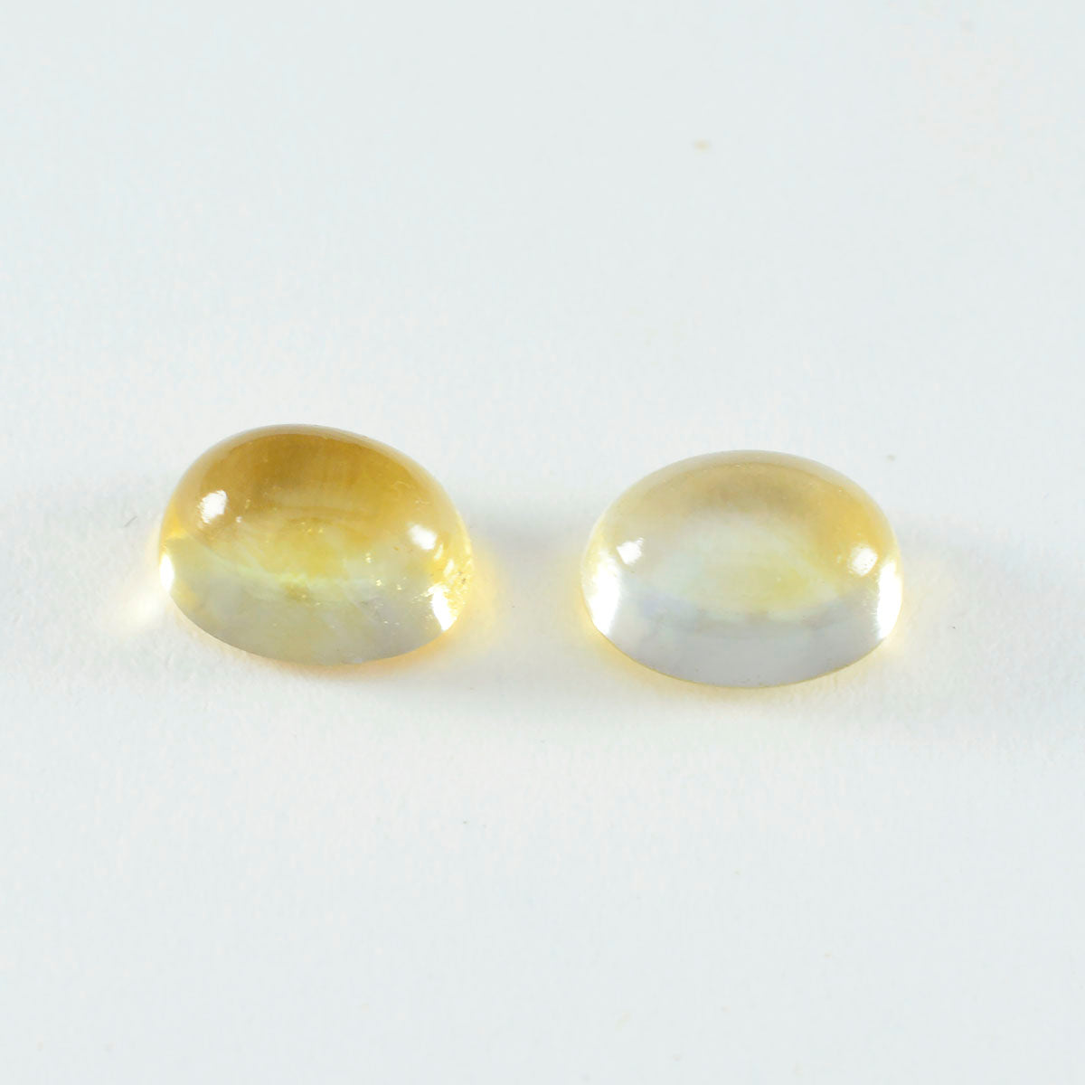 Citrine 1PC Small 7x9 MM Oval Cabochon Yellow Genuine semi Precious Loose Gemstones