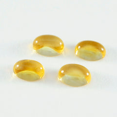 Citrine 1PC Medium 7x10 MM Oval Cabochon Yellow Superior semi Precious Semi Precious Gemstone