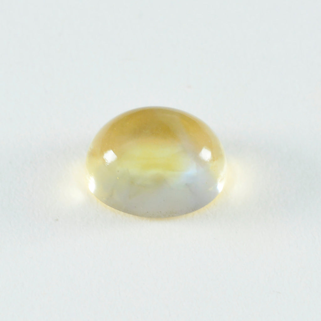 Citrine 1PC Medium 8x10 MM Oval Cabochon Yellow Pure semi Precious Precious Gemstone