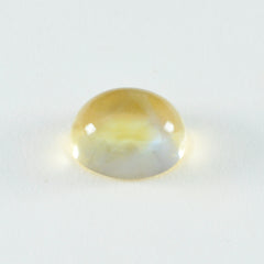 Citrine 1PC Medium 8x10 MM Oval Cabochon Yellow Pure semi Precious Precious Gemstone