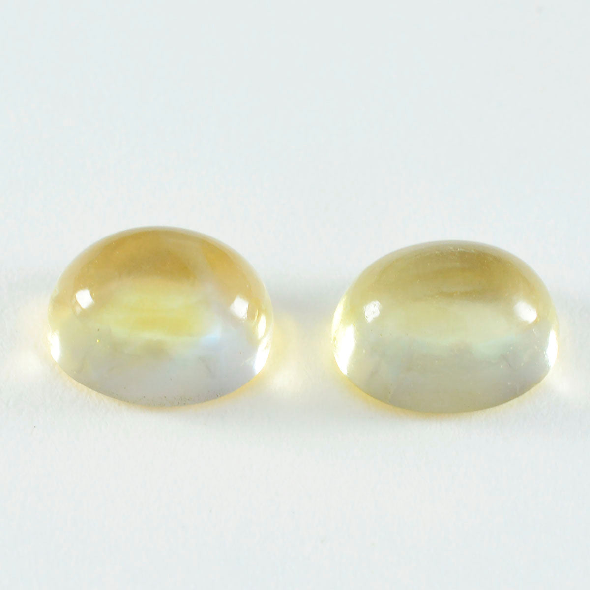 Citrine 1PC Medium 8x10 MM Oval Cabochon Yellow Pure semi Precious Precious Gemstone