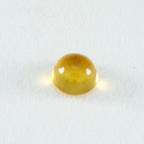 Citrine 1PC Large 10x10 MM Round Cabochon Yellow Pure semi Precious Loose Gemstones
