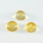 Citrine 1PC Large 11x11 MM Round Cabochon Yellow Fiery semi Precious Semi Precious Gemstone