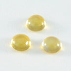 Citrine 1PC Large 11x11 MM Round Cabochon Yellow Fiery semi Precious Semi Precious Gemstone