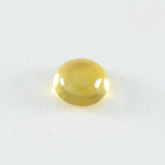 Citrine 10PC Tiny 4x4 MM Round Cabochon Yellow Shine semi Precious Loose Gemstones
