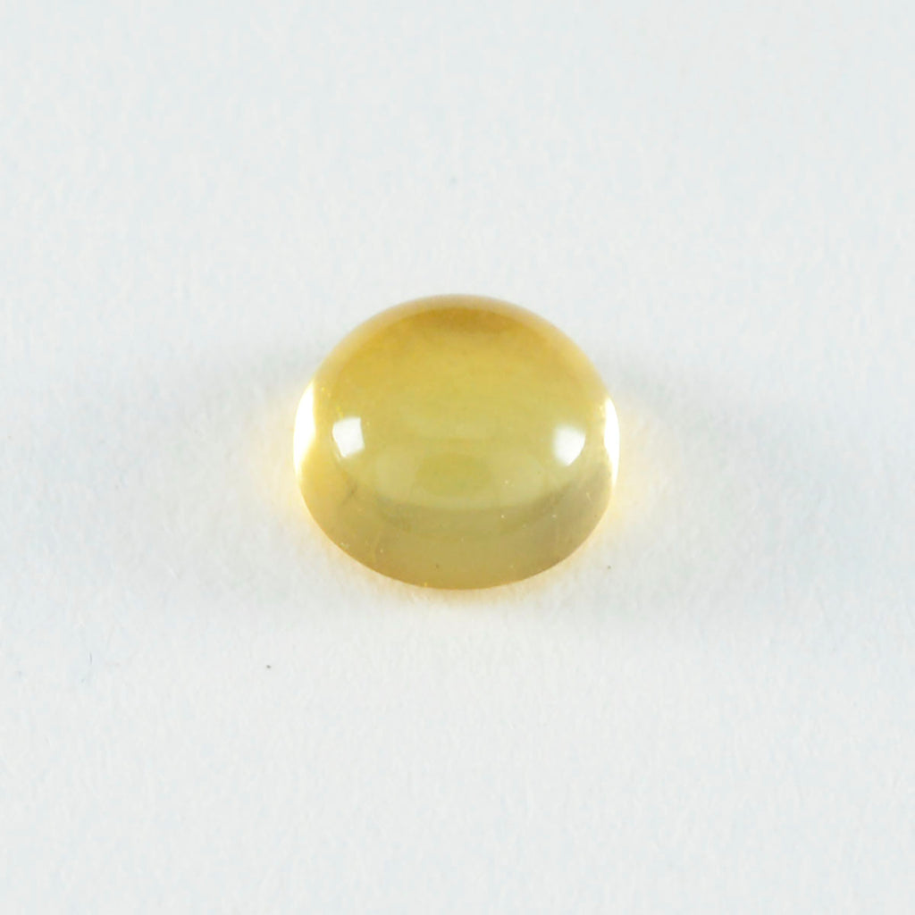 Citrine 10PC Tiny 5x5 MM Round Cabochon Yellow Fine semi Precious Semi Precious Gemstone
