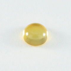 Citrine 10PC Tiny 5x5 MM Round Cabochon Yellow Fine semi Precious Semi Precious Gemstone