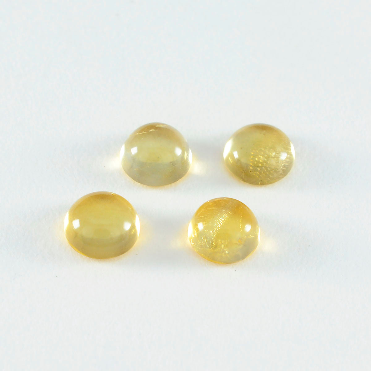 Citrine 10PC Tiny 5x5 MM Round Cabochon Yellow Fine semi Precious Semi Precious Gemstone Huvudsaklig produktbild