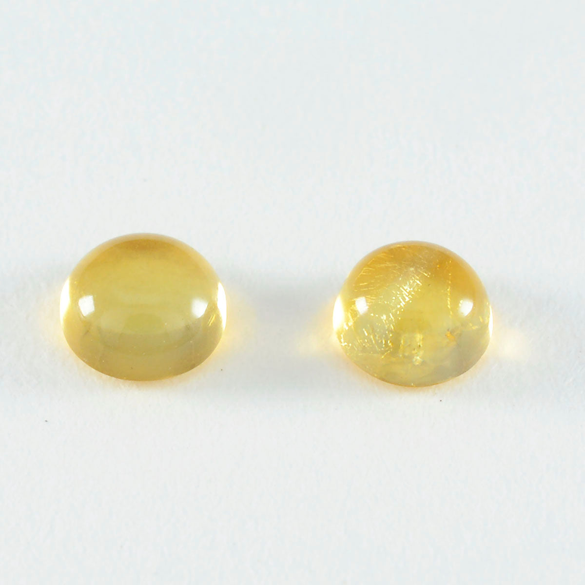 Citrine 1PC Medium 9x9 MM Round Cabochon Yellow Superior semi Precious Loose Gemstone Hoofdafbeelding