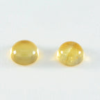 Citrine 1PC Medium 9x9 MM Round Cabochon Yellow Superior semi Precious Loose Gemstone