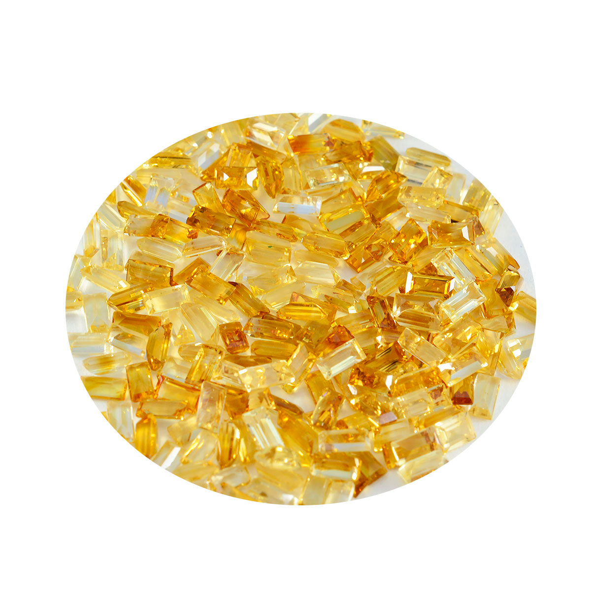 Citrine 10PC Tiny 2.5x5 MM Baguette Faceted Yellow Superior Semi Precious Loose Gemstone
