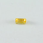 Citrine 10PC Tiny 2x4 MM Baguette Faceted Yellow Genuine Semi Precious Loose Gems