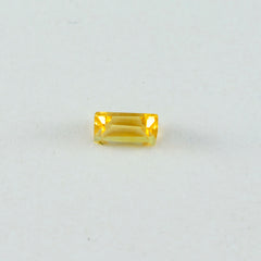 Citrine 10PC Tiny 2x4 MM Baguette Faceted Yellow Genuine Semi Precious Loose Gems