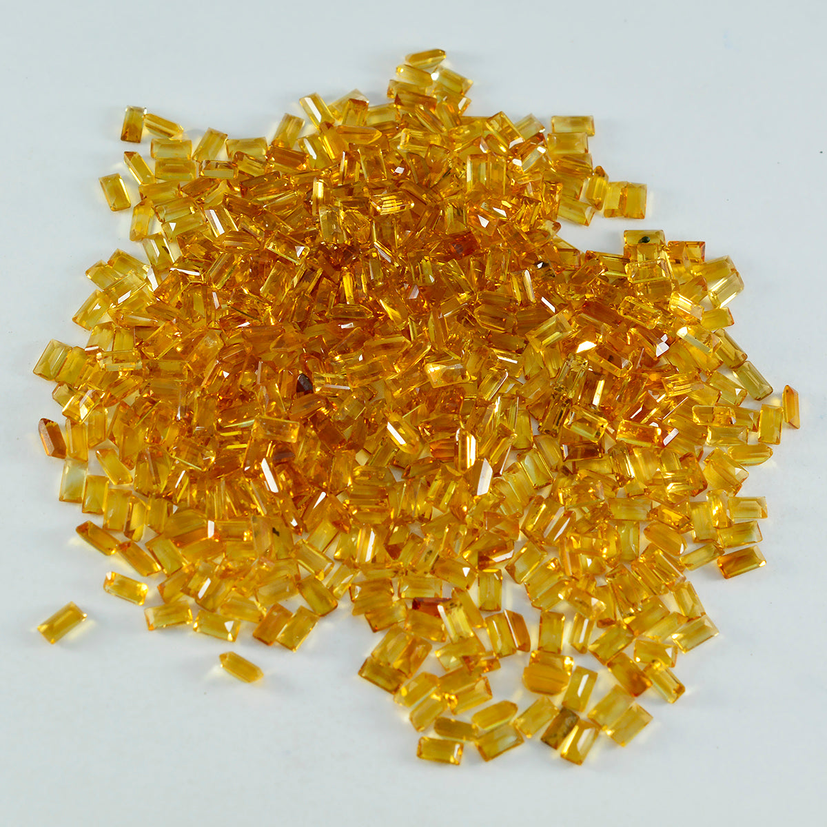 Citrine 1PC Tiny 3x6 MM Baguette Faceted Yellow Pure Semi Precious Loose Gemstones