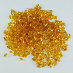 Citrine 1PC Tiny 3x6 MM Baguette Faceted Yellow Pure Semi Precious Loose Gemstones