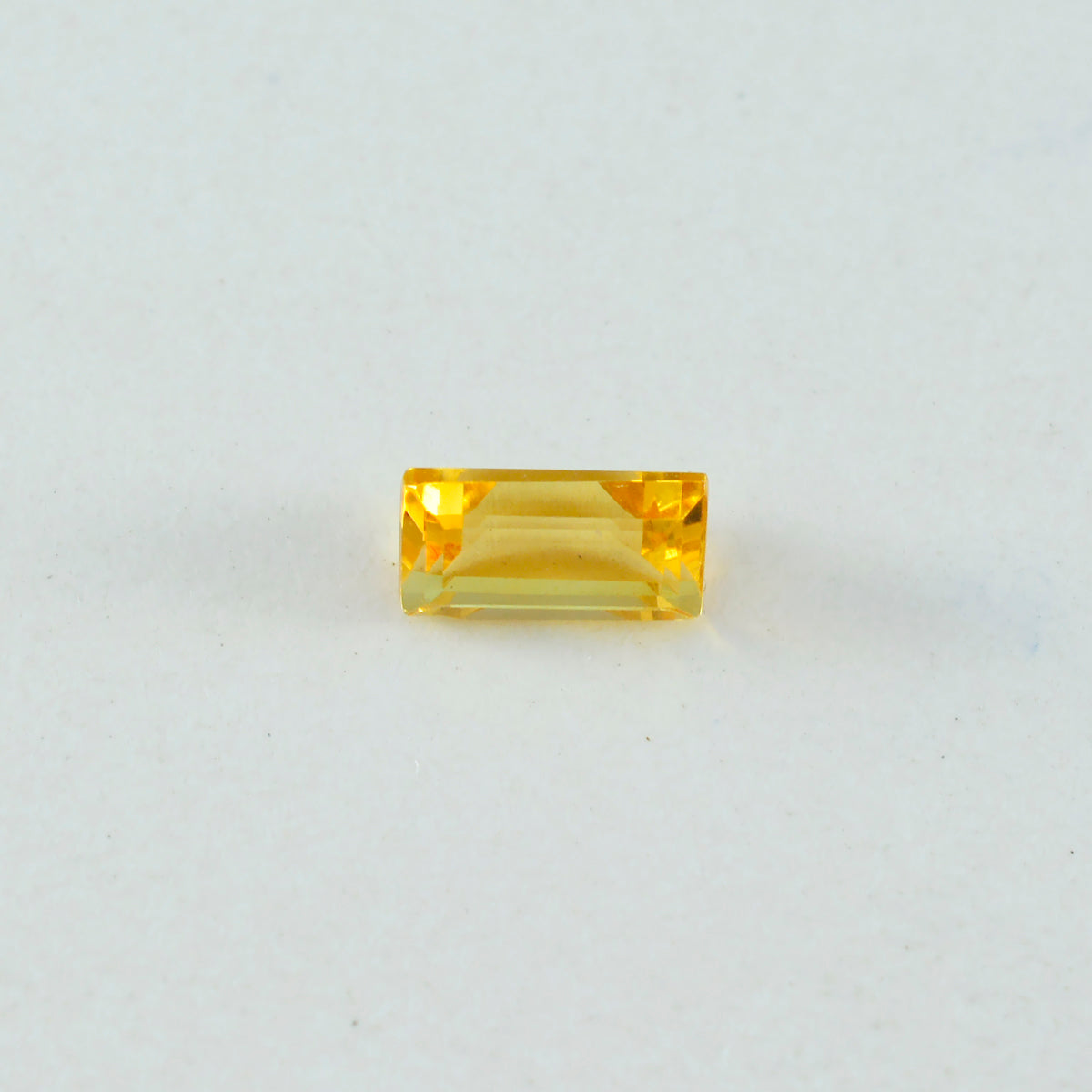 Citrine 1PC Tiny 4x8 MM Baguette Faceted Yellow Fiery Semi Precious Gems