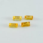 Citrine 1PC Small 5x10 MM Baguette Faceted Yellow Brilliant Semi Precious Loose Gems