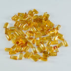 Citrine 1PC Small 5x10 MM Baguette Faceted Yellow Brilliant Semi Precious Loose Gems