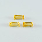 Citrine 1PC Small 6x12 MM Baguette Faceted Yellow Sparkling Semi Precious Loose Gemstone