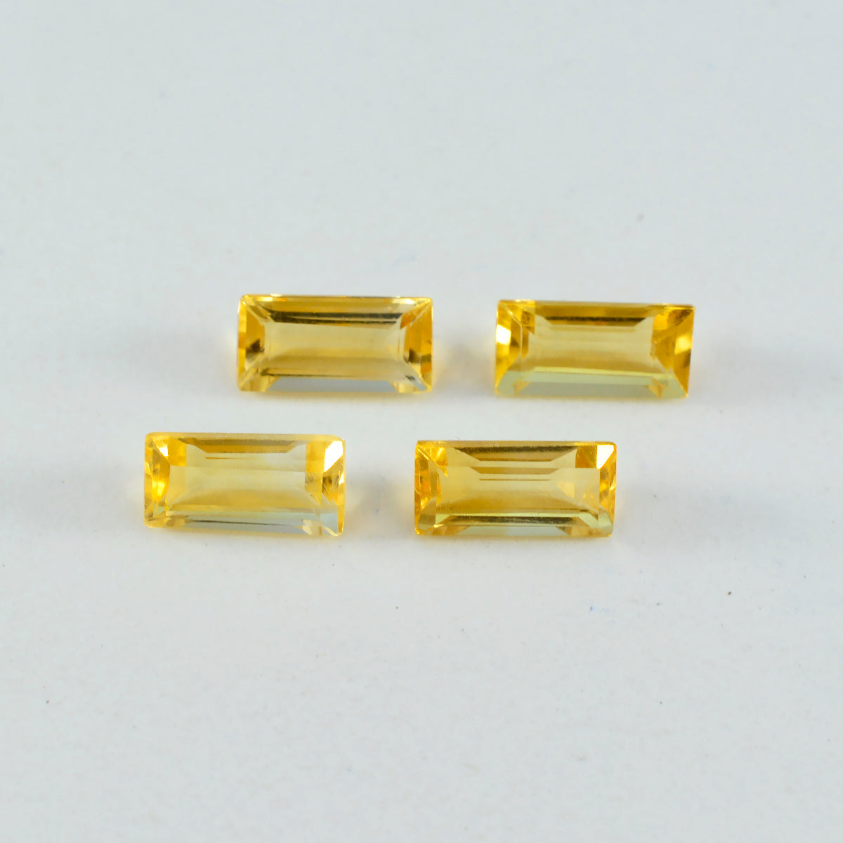Citrine 1PC Medium 7x14 MM Baguette Faceted Yellow Polished Semi Precious Loose Gemstones