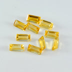 Citrine 1PC Medium 7x14 MM Baguette Faceted Yellow Polished Semi Precious Loose Gemstones