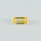 Citrine 1PC Chunky 10x20 MM Baguette Faceted Yellow Luster Semi Precious Loose Gems
