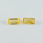 Citrine 1PC Large 8x16 MM Baguette Faceted Yellow Splendid Semi Precious Gems