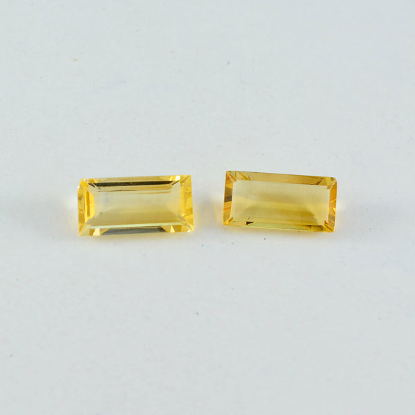 Citrine 1PC Large 8x16 MM Baguette Faceted Yellow Splendid Semi Precious Gems