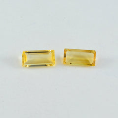 Citrine 1PC Large 8x16 MM Baguette Faceted Yellow Splendid Semi Precious Gems