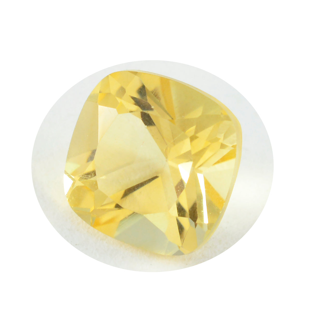 Citrine 1PC Chunky 13x13 MM Cushion Faceted Yellow Natural Semi Precious Gems Imagen secundaria del producto