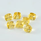 Citrine 1PC Small 7x7 MM Cushion Faceted Yellow Splendid Semi Precious Loose Gemstone