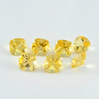 Citrine 1PC Small 8x8 MM Cushion Faceted Yellow Luster Semi Precious Loose Gemstones