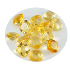 Citrine 1PC Medium 9x9 MM Cushion Faceted Yellow Lustrous Semi Precious Gems