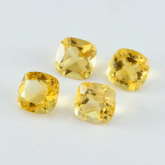 Citrine 1PC Large 10x14 MM Emerald Faceted Yellow Superior Semi Precious Loose Gemstone