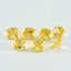 Citrine 1PC Tiny 5x5 MM Cushion Faceted Yellow Sparkling Semi Precious Gems
