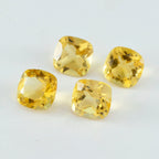 Citrine 1PC Small 8x8 MM Cushion Faceted Yellow Luster Semi Precious Loose Gemstones