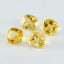 Citrine 1PC Small 8x8 MM Cushion Faceted Yellow Luster Semi Precious Loose Gemstones